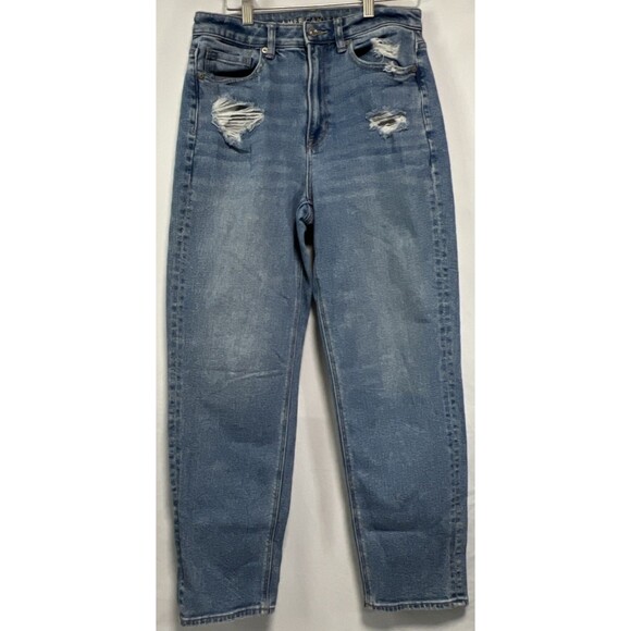 American Eagle Outfitters Women’s Ripped Stretch Mom Straight Jean Size 6 - Picture 6 of 8